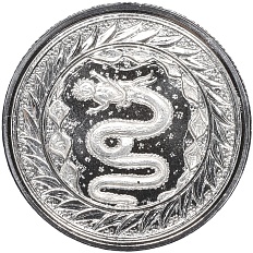 1 тала 2020 года Самоа «Исторический герб дома Висконти — Змея Висконти (Миланский змей)» — Фото №1