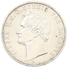 1 союзный талер 1871 года Саксония «Победа над Францией» — Фото №2