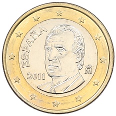 1 евро 2011 года Испания — Фото №1