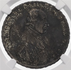 1/2 талера 1796 года Фульда — в слабе NGC (AU DETAILS) — Фото №1