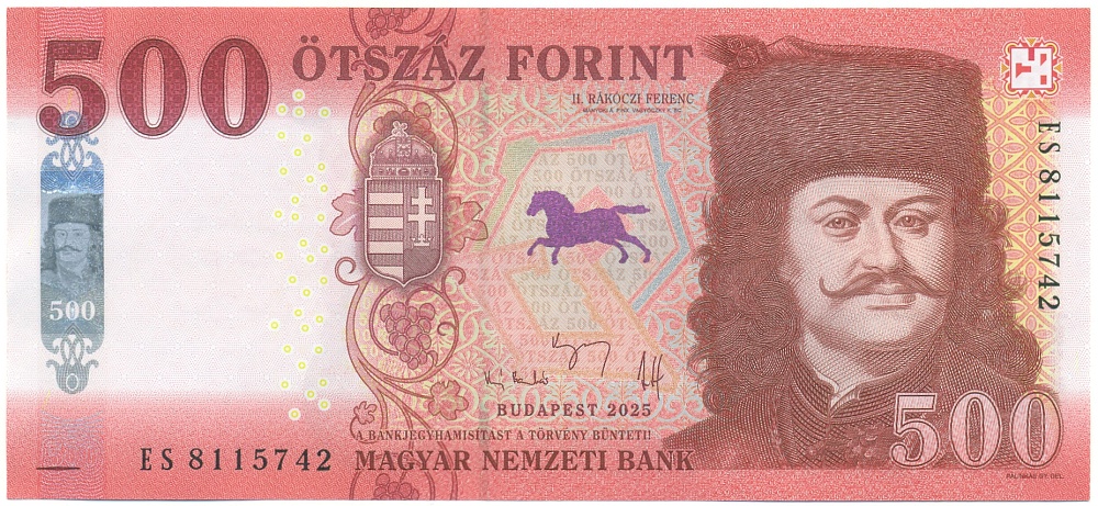 500 форинтов 2025 года Венгрия — Фото №1