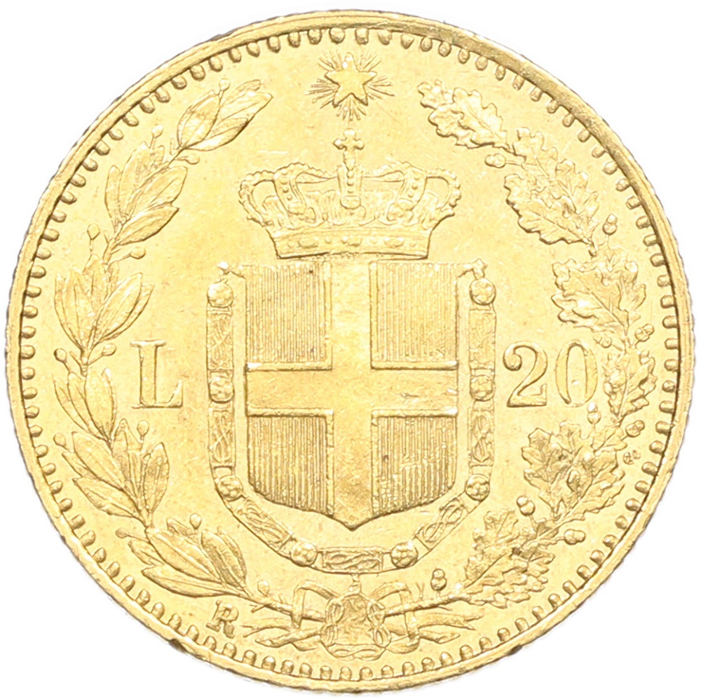 20 лир 1893 года Италия — Фото №2