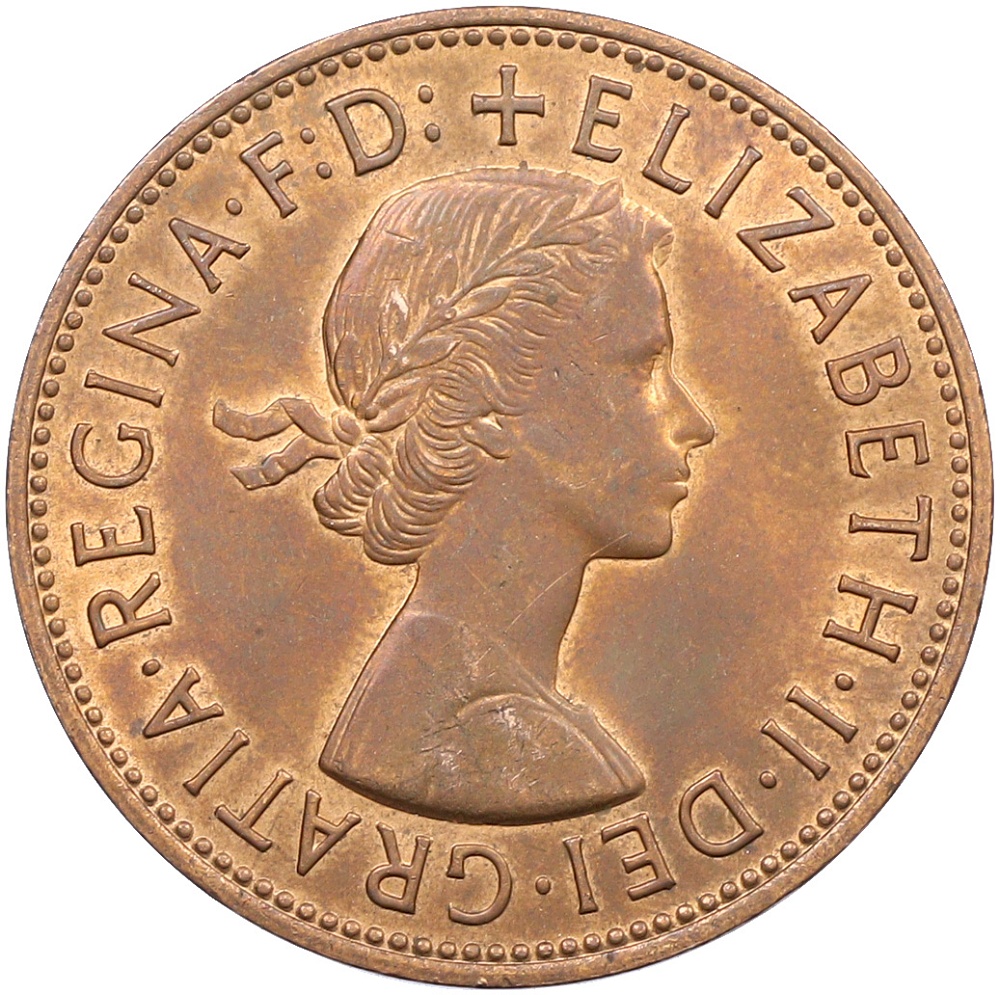 1 пенни 1967 года Великобритания — Фото №2