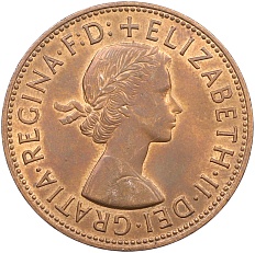 1 пенни 1967 года Великобритания — Фото №2