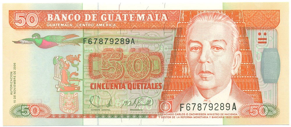 50 кетцалей 2006 года Гватемала — Фото №1