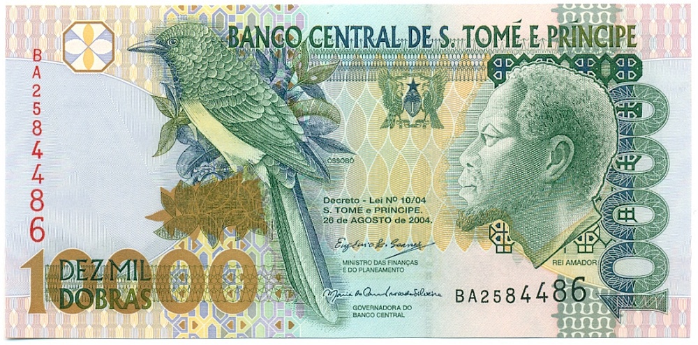 10000 добр 2004 года Сан-Томе и Принсипи — Фото №1