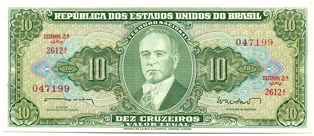 10 крузейро 1962 года Бразилия — Фото №1