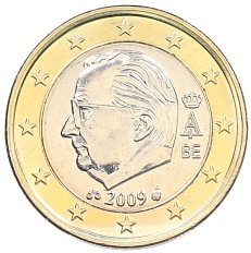 1 евро 2009 года Бельгия — Фото №1