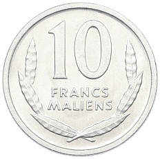 10 франков 1961 года Мали — Фото №2