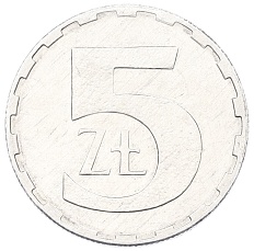 5 злотых 1990 года Польша — Фото №1