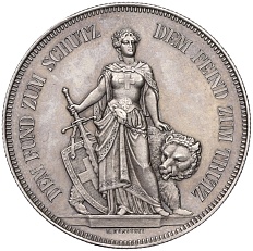 5 франков 1885 года Швейцария «Стрелковый фестиваль в Берне» — Фото №1