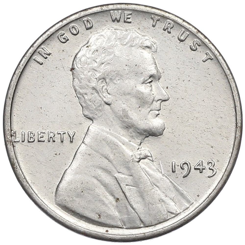 1 цент 1943 года США — Фото №1