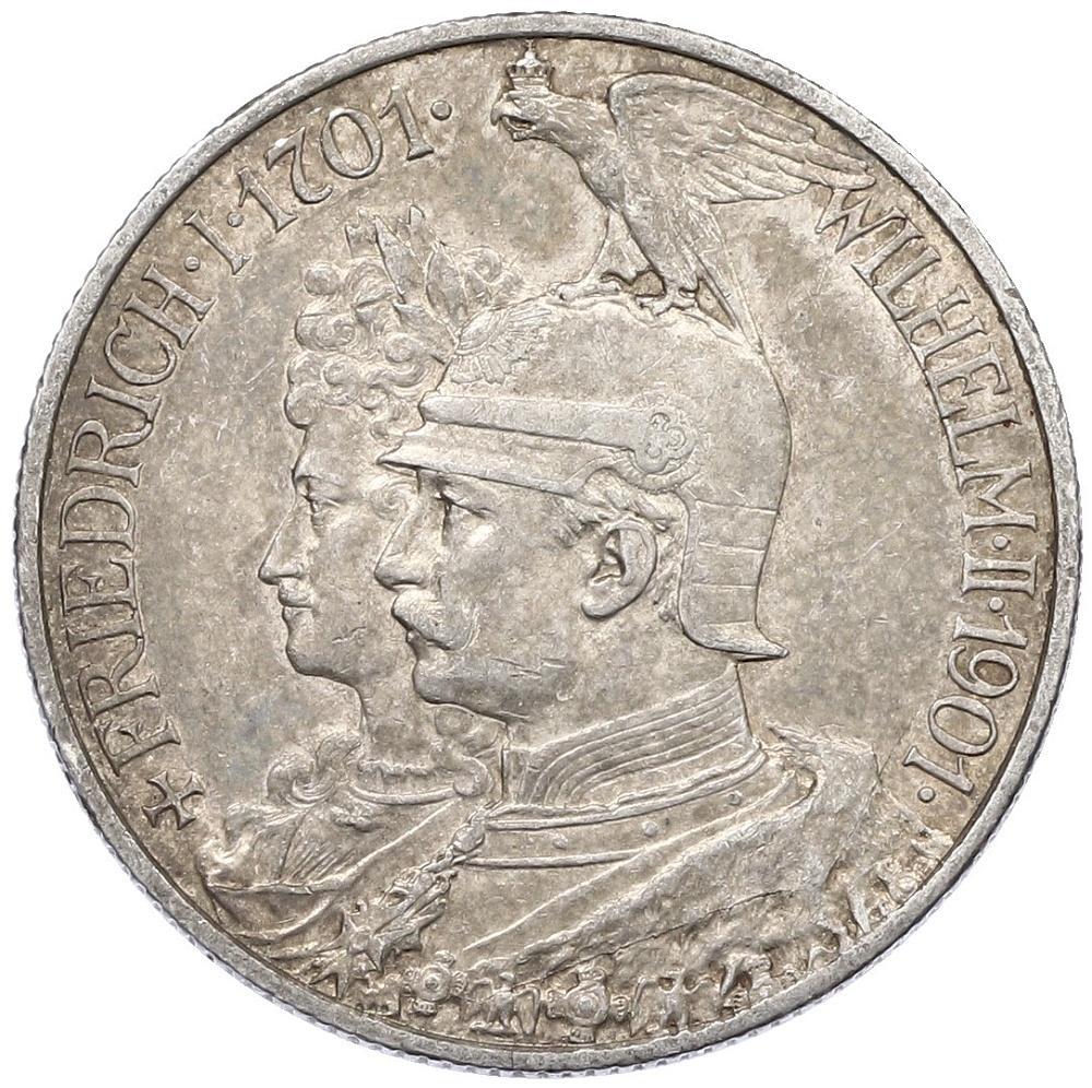 2 марки 1901 года Германия (Пруссия) «200-летие Пруссии» — Фото №1