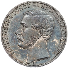 1 союзный талер 1865 года Шаумбург-Липпе — Фото №1