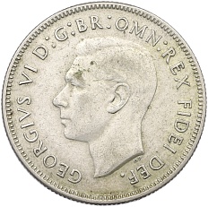 1 флорин 1951 года Австралия «50 лет Федерации» — Фото №2