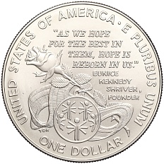 1 доллар 1995 года W США «Специальные Олимпийские игры» — Фото №2