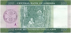 100 долларов 2022 года Либерия — Фото №2