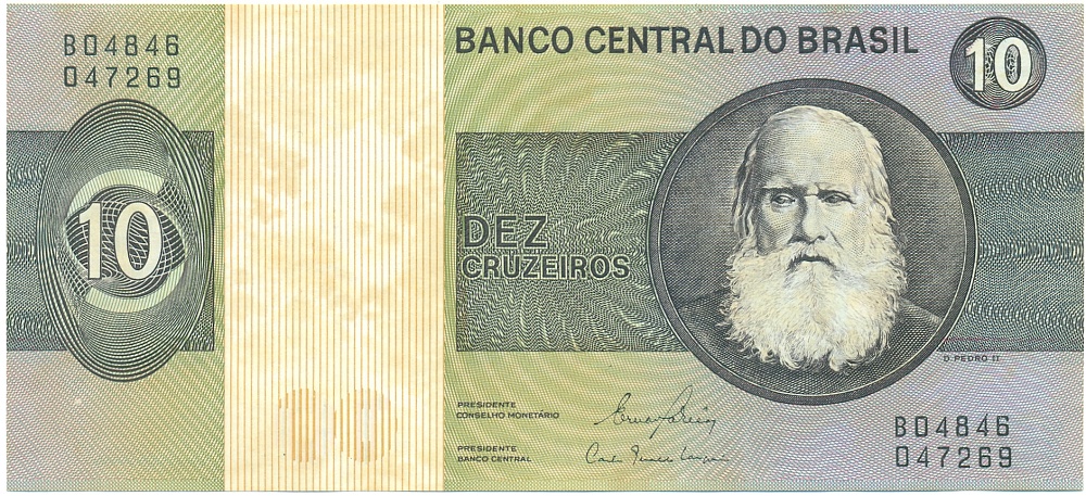 10 крузейро 1980 года Бразилия — Фото №1