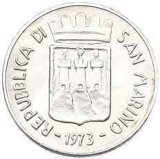 500 лир 1973 года Сан-Марино — Фото №2