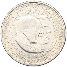 1/2 доллара (50 центов) 1953 года S США «Джордж Вашингтон Карвер и Букер Талиафер Вашингтон» — Фото №1