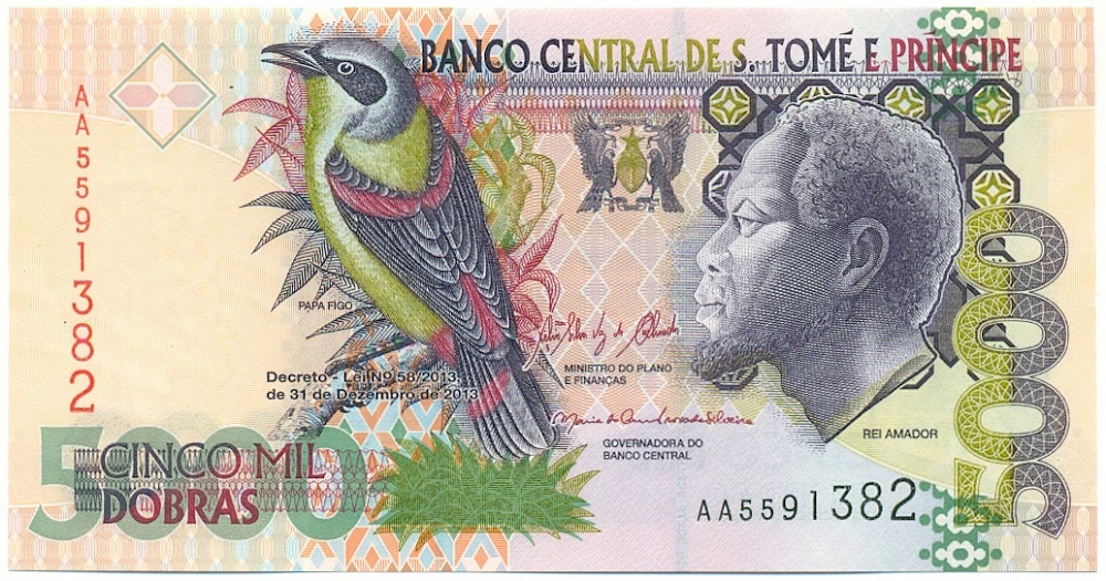 5000 добр 2013 года Сан-Томе и Принсипи — Фото №1