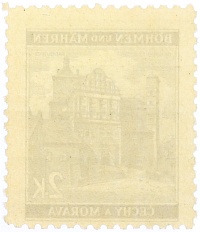 Почтовая марка 2 кроны 1940 года Богемия и Моравия — Фото №2
