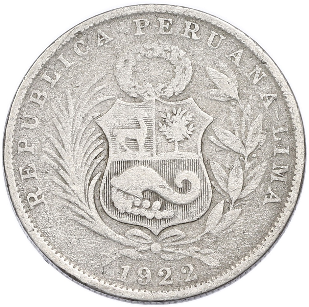 1/2 соля 1922 года Перу — Фото №1