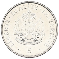 5 сантимов 1997 года Гаити — Фото №2
