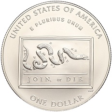 1 доллар 2006 года Р США «300 лет со дня рождения Бенджамина Франклина» — Фото №2