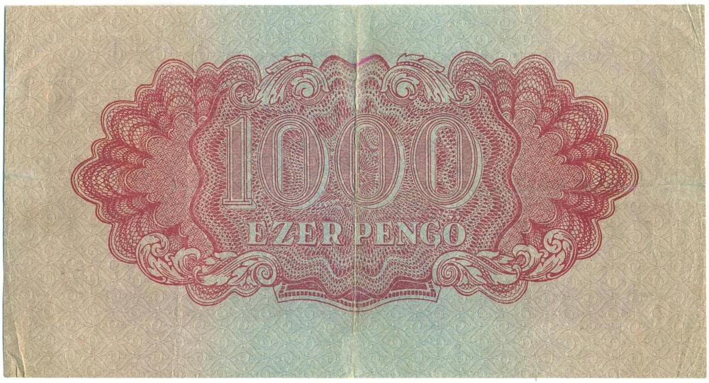 1000 пенго 1944 года Венгрия (Временное правительство) — Фото №2