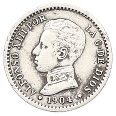 50 сентимо 1904 (10) года Испания — Фото №1