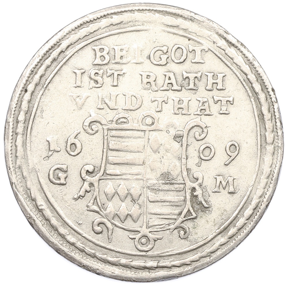 1 талер 1609 года Мансфельд-Хинтерорт — Фото №2