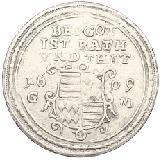 1 талер 1609 года Мансфельд-Хинтерорт — Фото №2