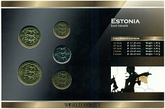 Набор монет 1994-2008 года Эстония — Фото №2