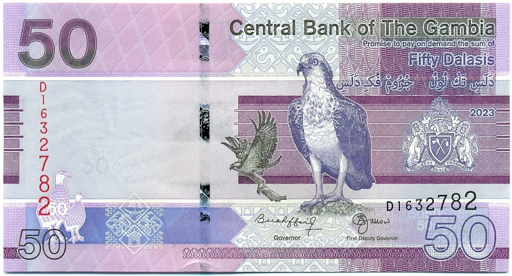 50 даласи 2023 года Гамбия — Фото №1
