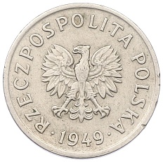 10 грошей 1949 года Польша — Фото №2