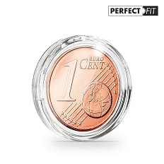 Капсула "ULTRA Perfect Fit" для монет 1 евроцент  Ø 16,25 мм, LEUCHTTURM, 365285 — Фото №1
