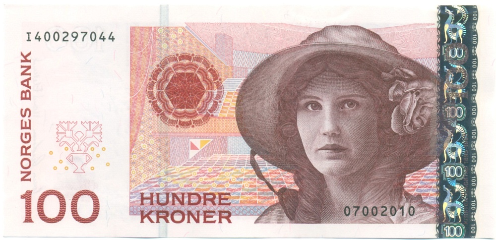 100 крон 2010 года Норвегия — Фото №1