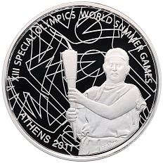 10 евро 2011 года Греция «Всемирные летние специальные Олимпийские игры 2004 в Афинах — Факел» — Фото №1