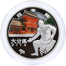 1000 йен 2012 года Япония «47 префектур Японии — Оита» — Фото №1