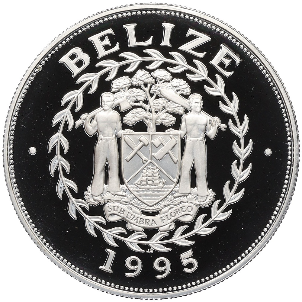 5 долларов 1995 года Белиз «95 лет со дня рождения Королевы-матери — Замок Балморал» — Фото №2