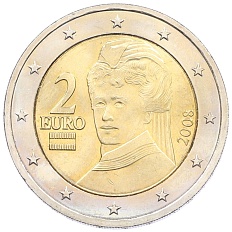 2 евро 2008 года Австрия — Фото №1