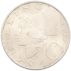 10 шиллингов 1973 года Австрия — Фото №1