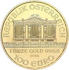 100 евро 2014 года Австрия «Венская Филармония» — Фото №2