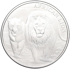 5000 франков 2016 года Республика Конго «Африканский лев» — Фото №1