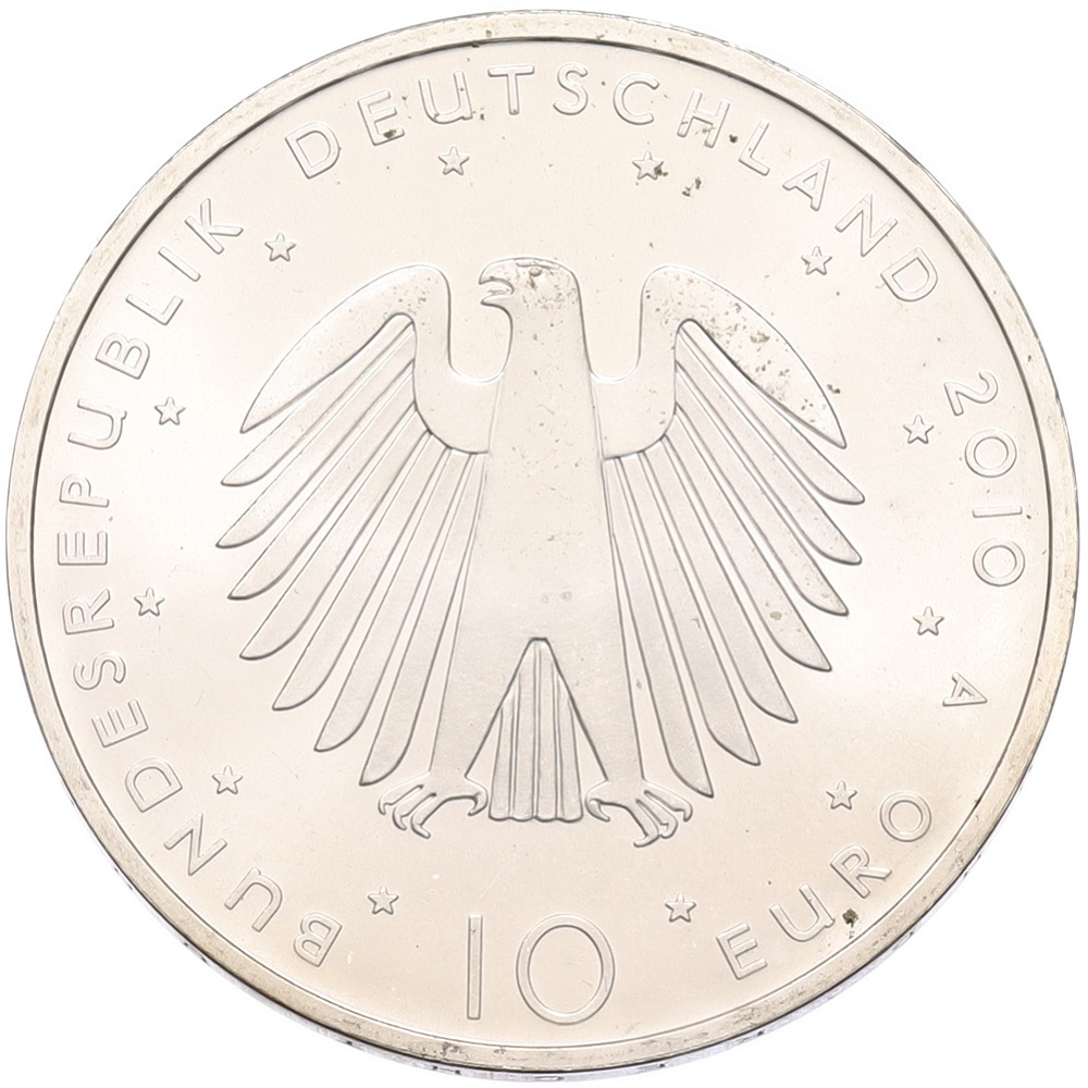 10 евро 2010 года A Германия «20 лет объединению Германии» — Фото №2