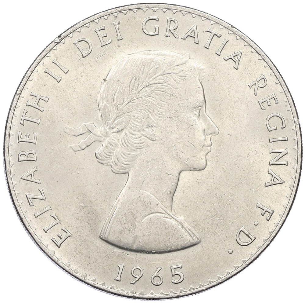 5 шиллингов (1 крона) 1965 года Великобритания «Сэр Уинстон Черчилль» — Фото №2