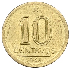 10 сентаво 1948 года Бразилия — Фото №1