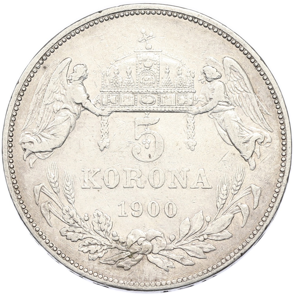 5 крон 1900 года Венгрия — Фото №1