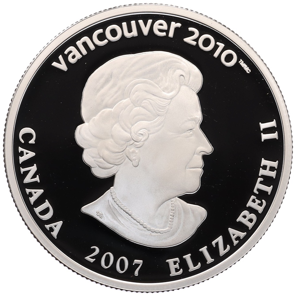 25 долларов 2007 года Канада «XXI зимние Олимпийские Игры 2010 в Ванкувере — Горные лыжи» — Фото №2